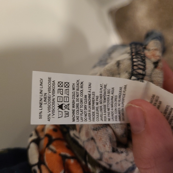 Lucky Brand Small Linen Pineapple Shirt ๐ - Picture 8 of 8